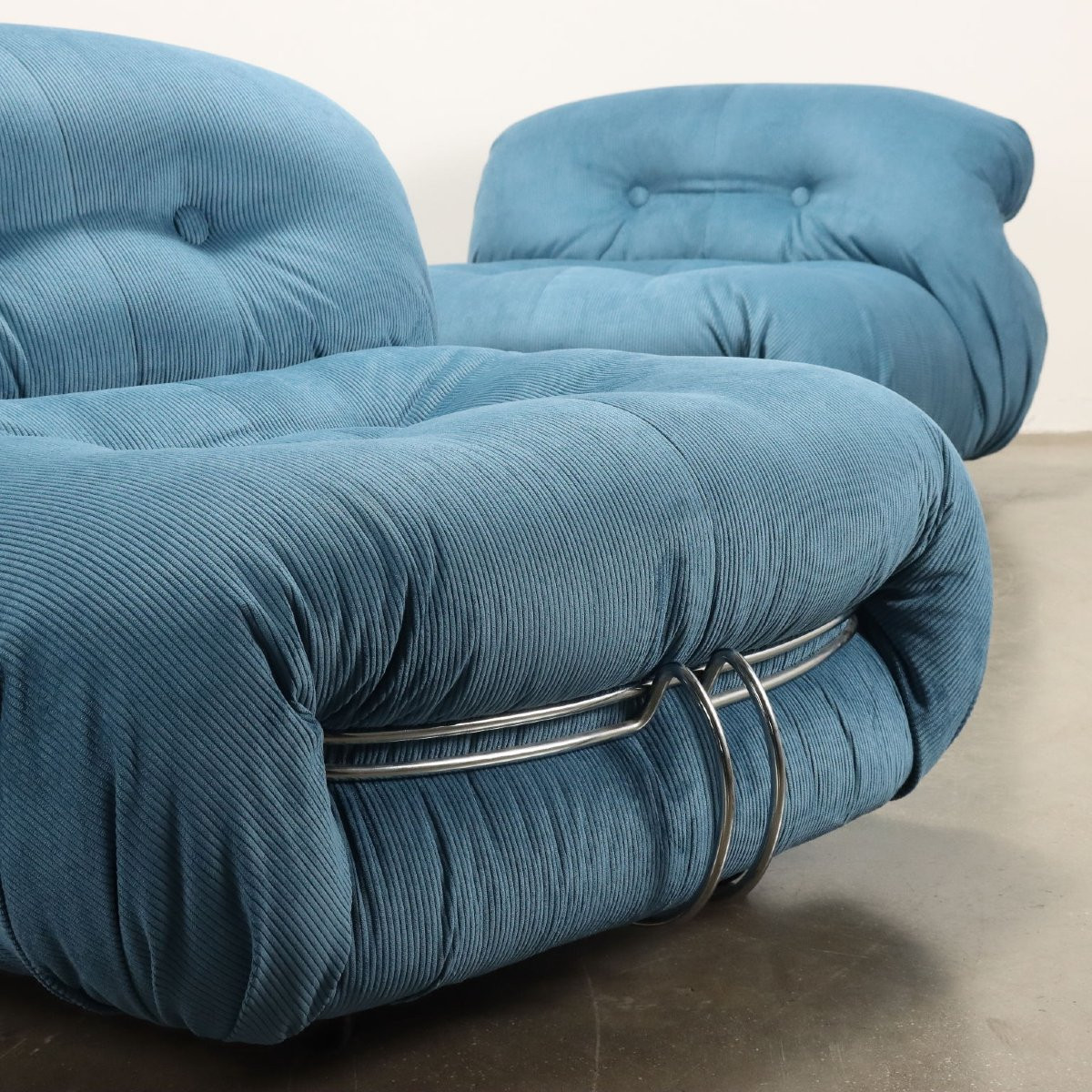 Cassina Soriana Fauteuils Vintage Design Afra & Tobia Scarpa Années 70-photo-3