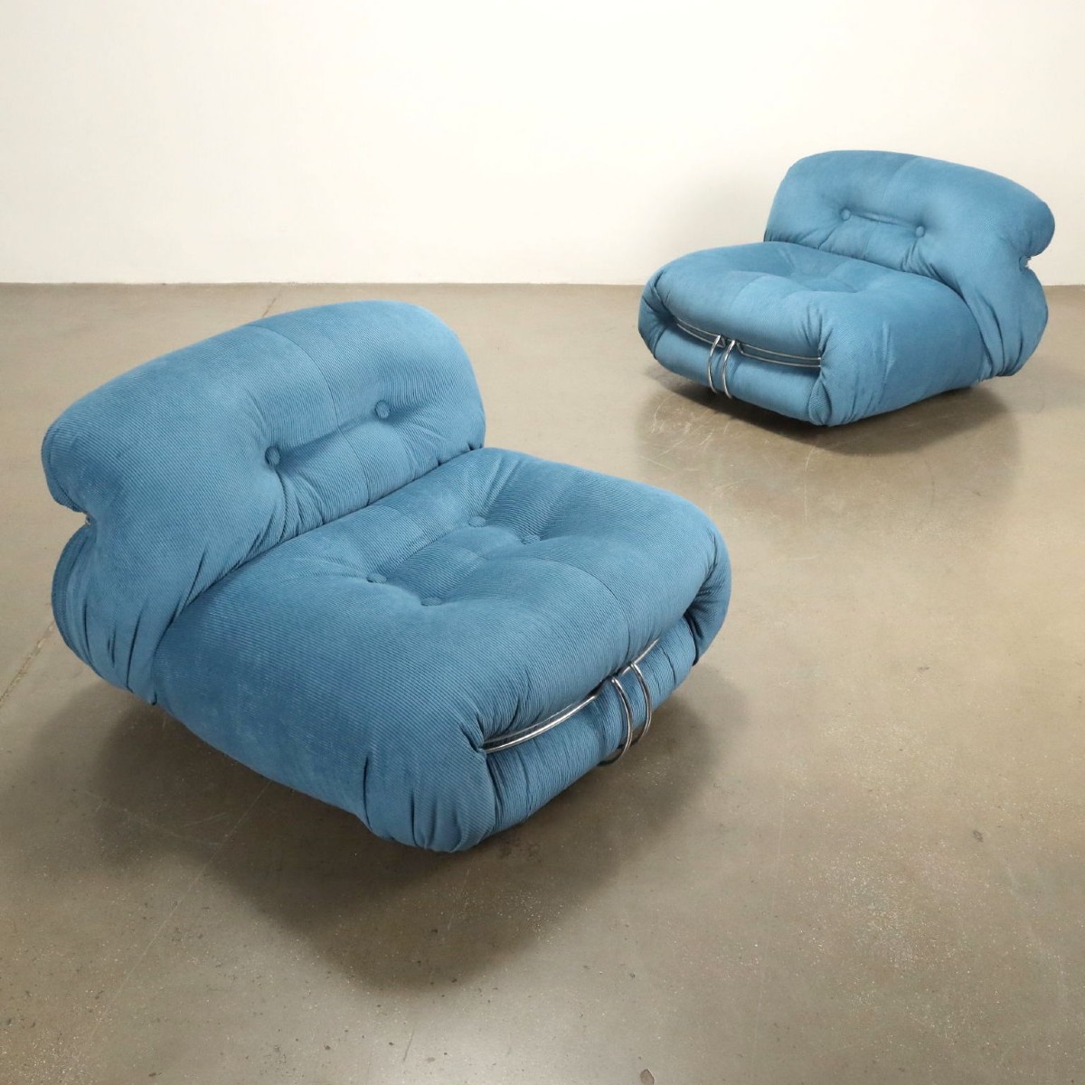 Cassina Soriana Fauteuils Vintage Design Afra & Tobia Scarpa Années 70