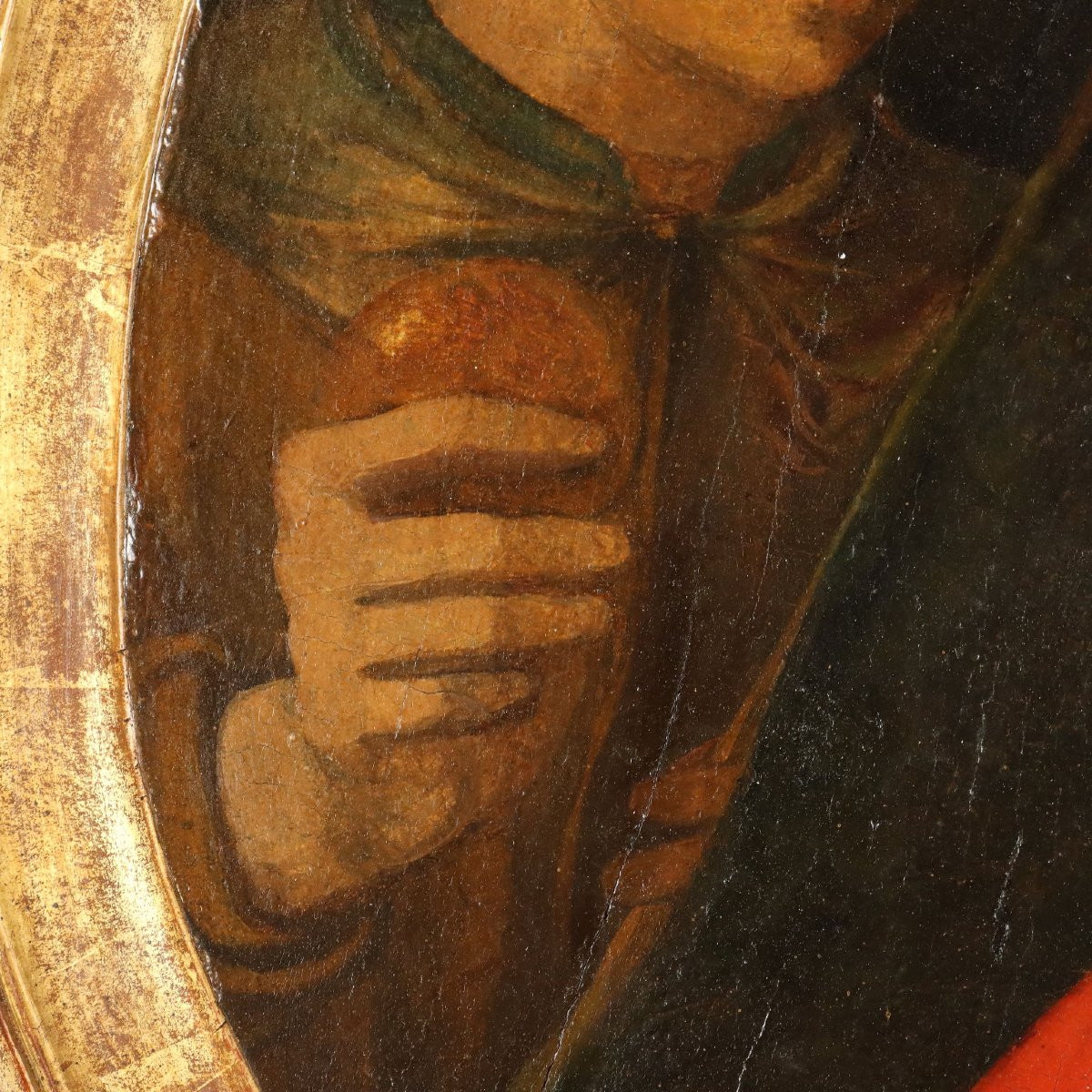 Vièrge à L'Enfant Tableau Ancien Bartolomeo Neroni XVIe Siècle-photo-2