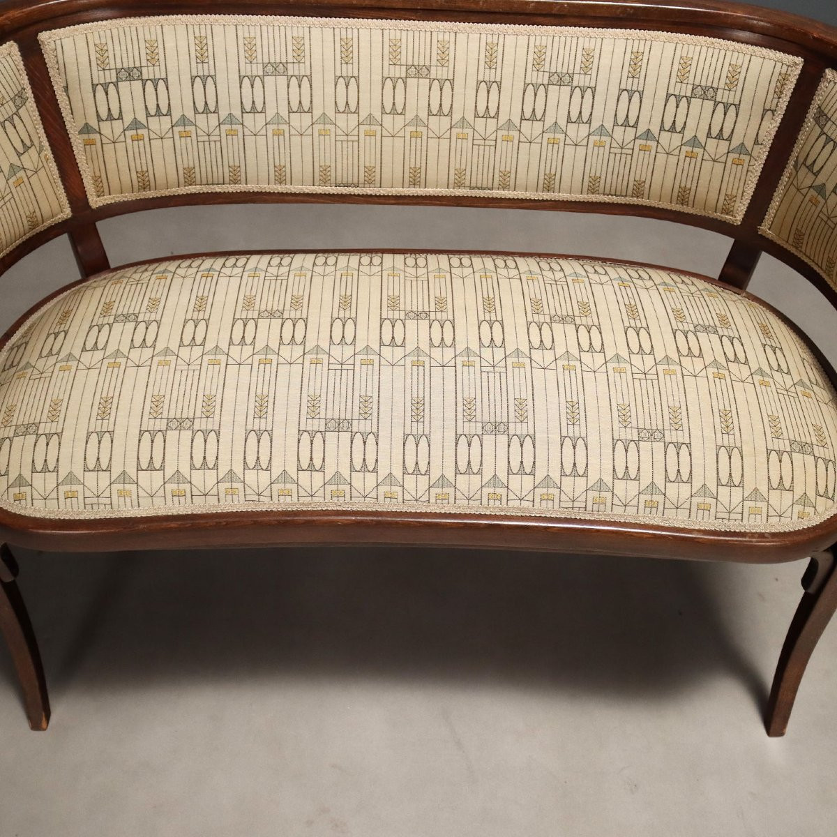 Salon Thonet Mundus Ancien Hêtre Courbé Autriche du XXe Siècle-photo-1