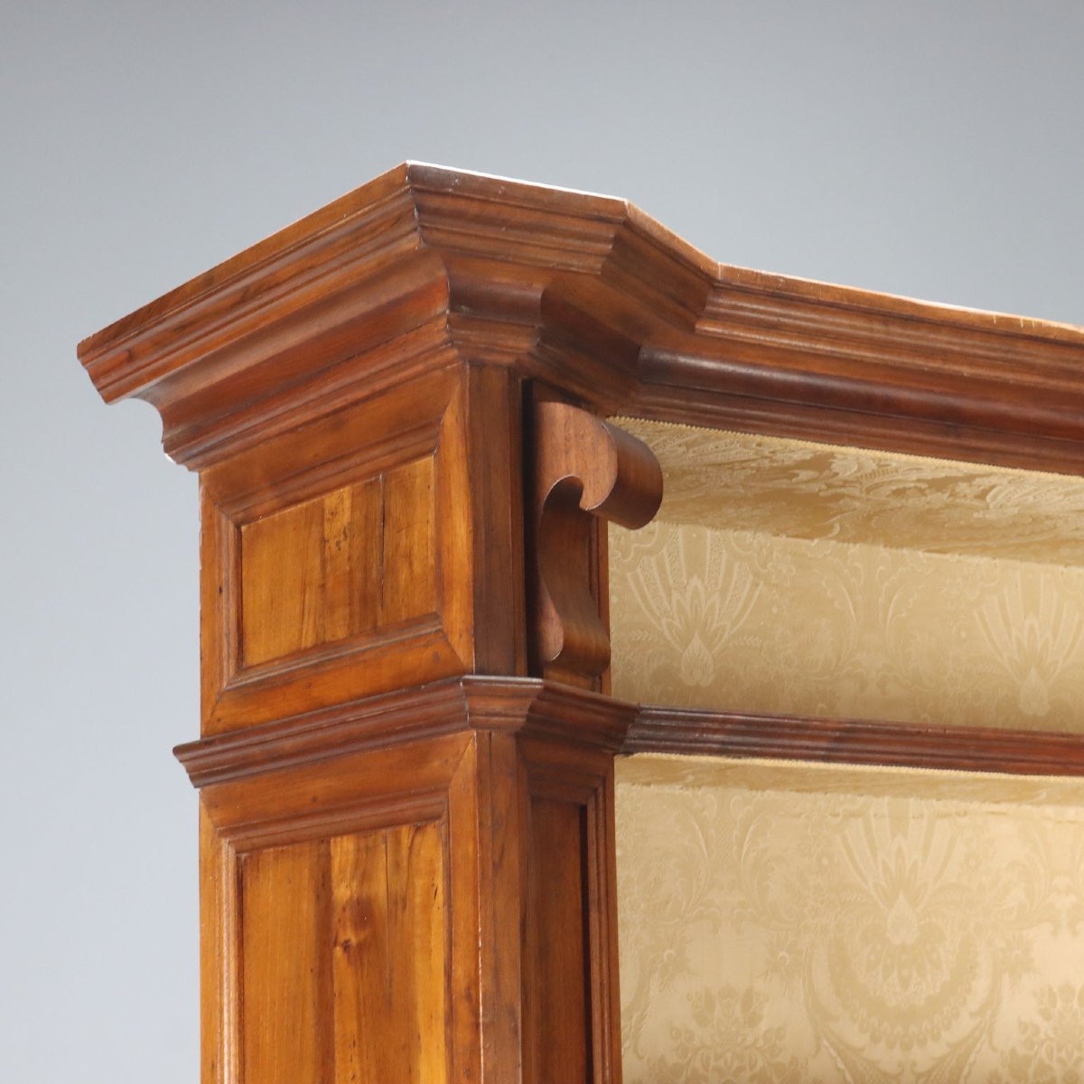 Antique Cupboard Walnut 6 Drawers With Upper Part XIX Century-photo-4