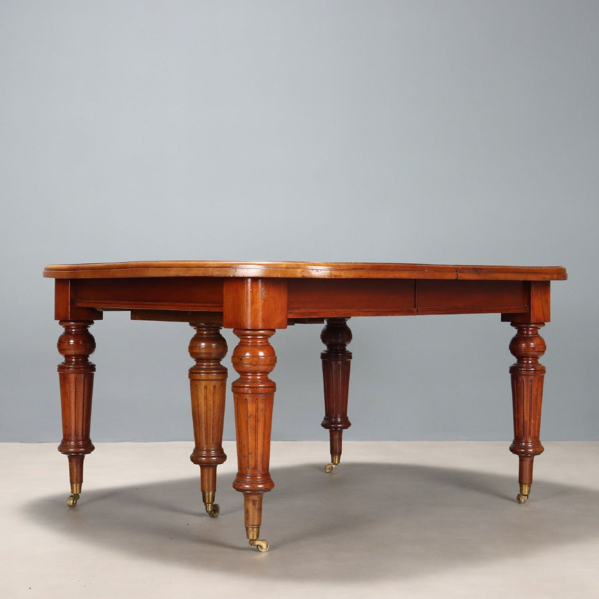 Table Extensible Ancienne Acajou Laiton Royaume-Uni XIXe Siècle-photo-7