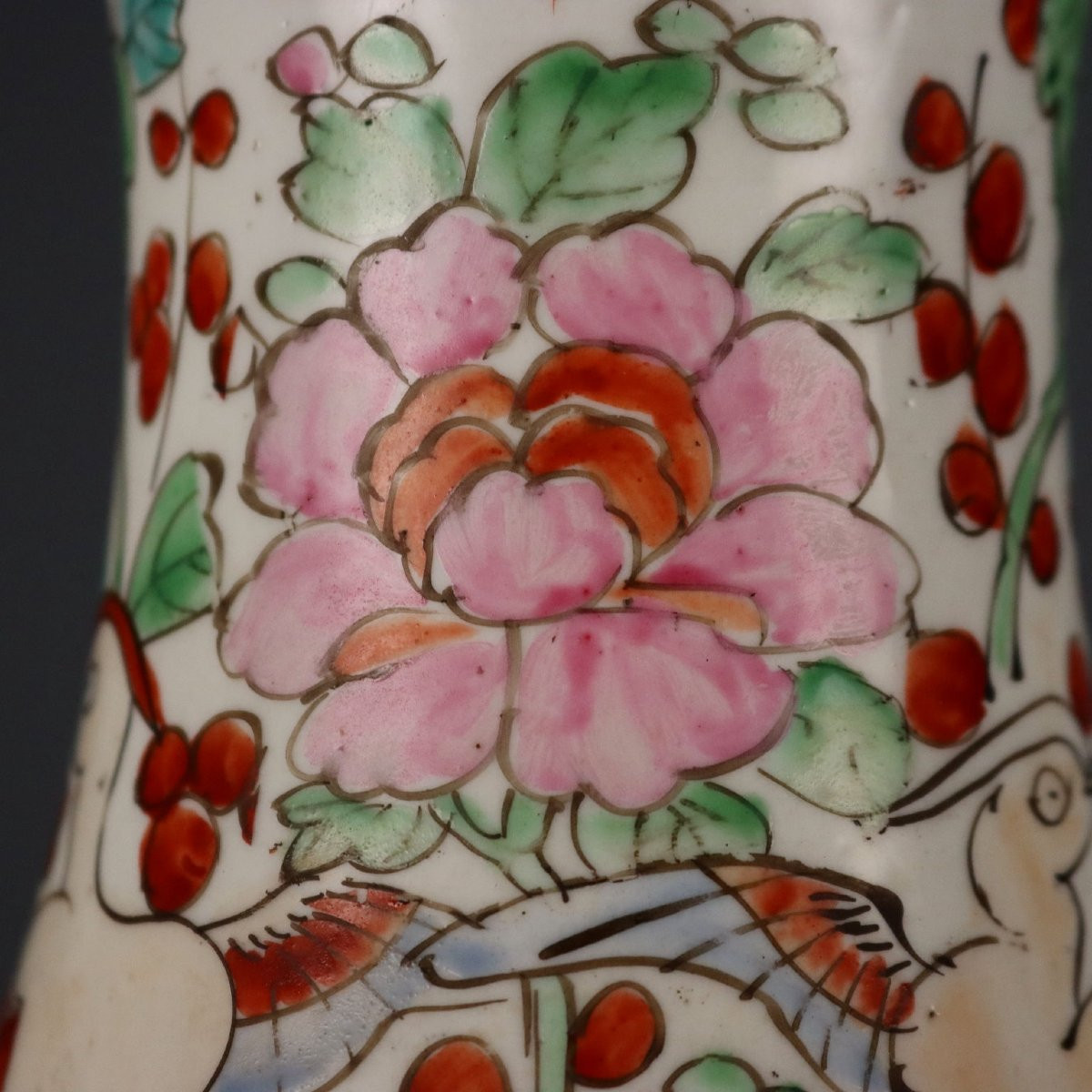 Vases Ancien Porcelaine en Forme de Trompette Taisho 1910-1920-photo-1