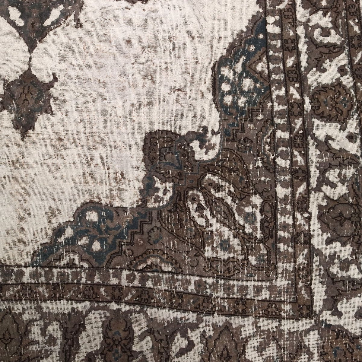 Tapis Ancien Coton Laine Noeud Fin Turquie 350 x 240 cm-photo-2