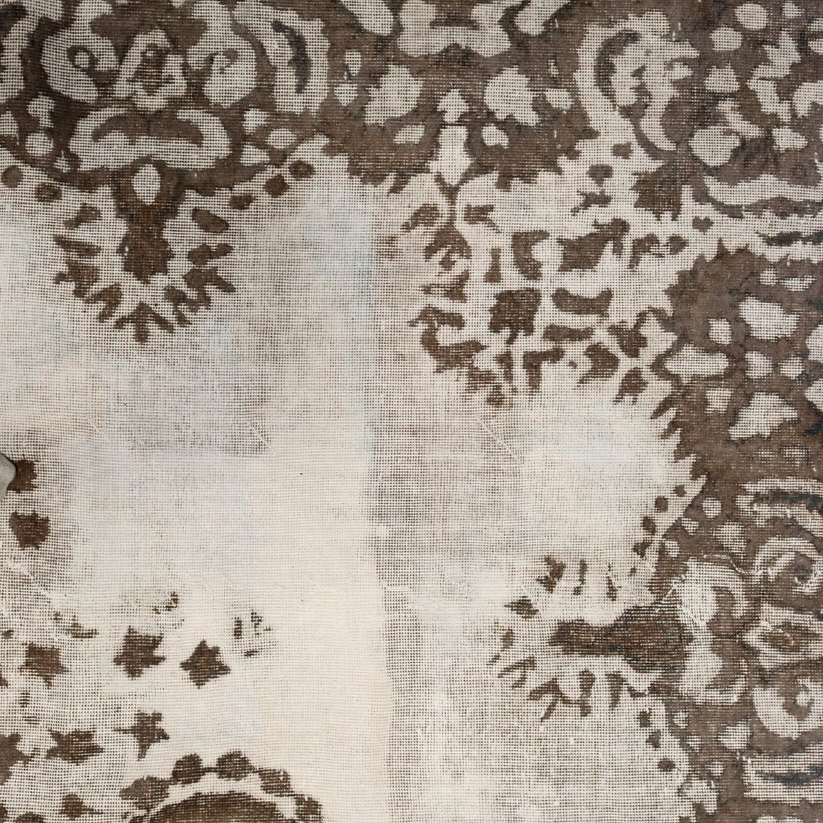 Antique Carpet Wool Cotton Thin Knot Handmade 142 X 103 In-photo-2