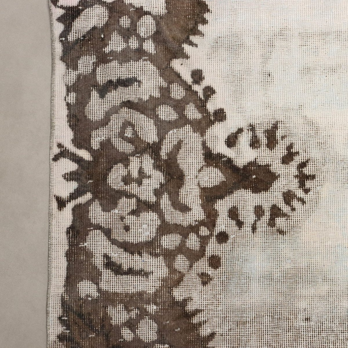 Antique Carpet Wool Cotton Thin Knot Handmade 142 X 103 In-photo-4
