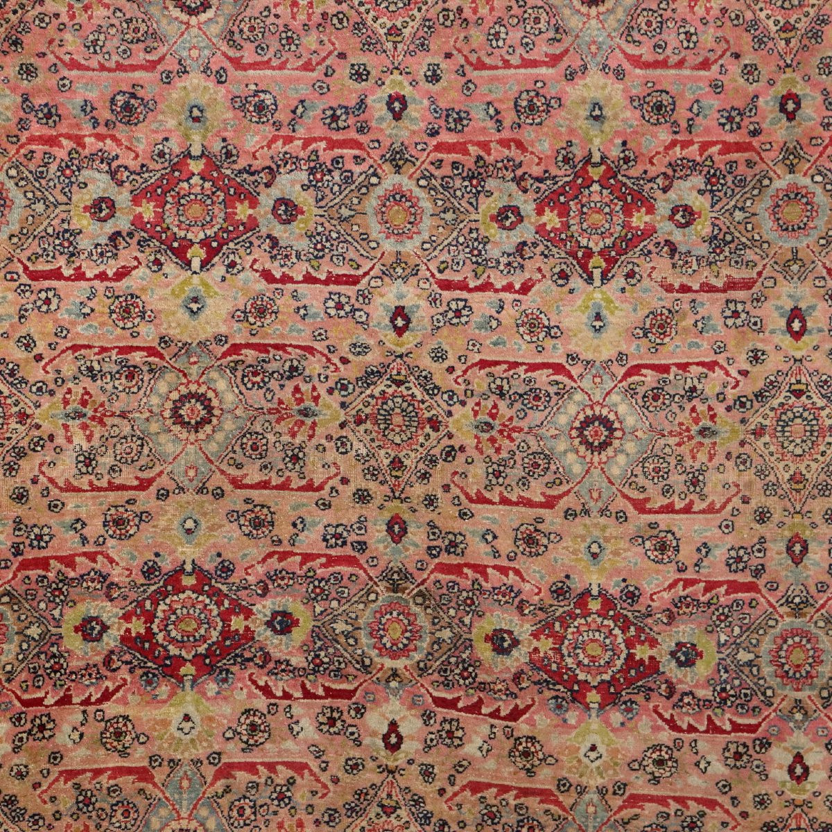 Antique Asian Carpet Cotton Wool Thin Knot 130 X 102 In-photo-3