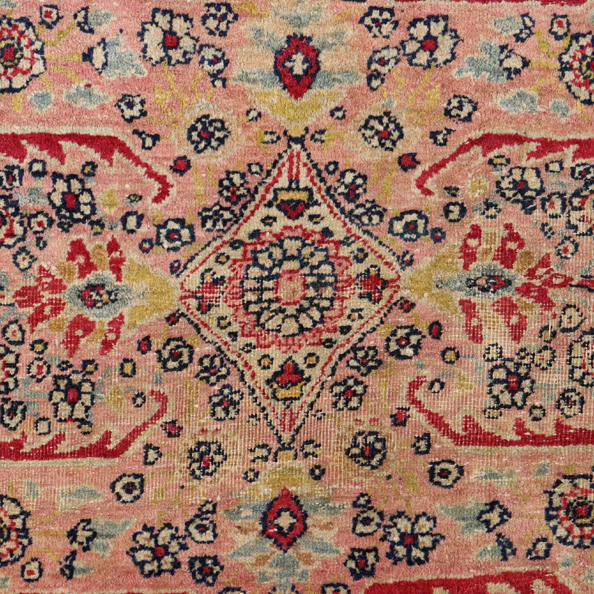 Antique Asian Carpet Cotton Wool Thin Knot 130 X 102 In-photo-4