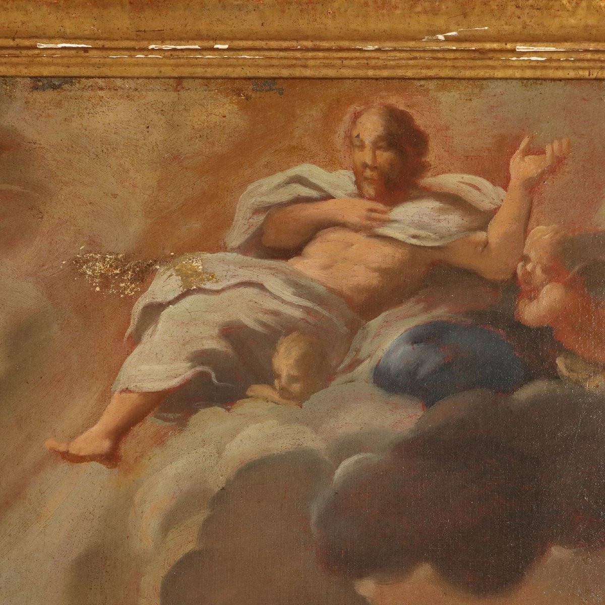 La Conversion de Saint Paul Tableau Ancien École de Luca Giordano XVIIe Siècle-photo-4
