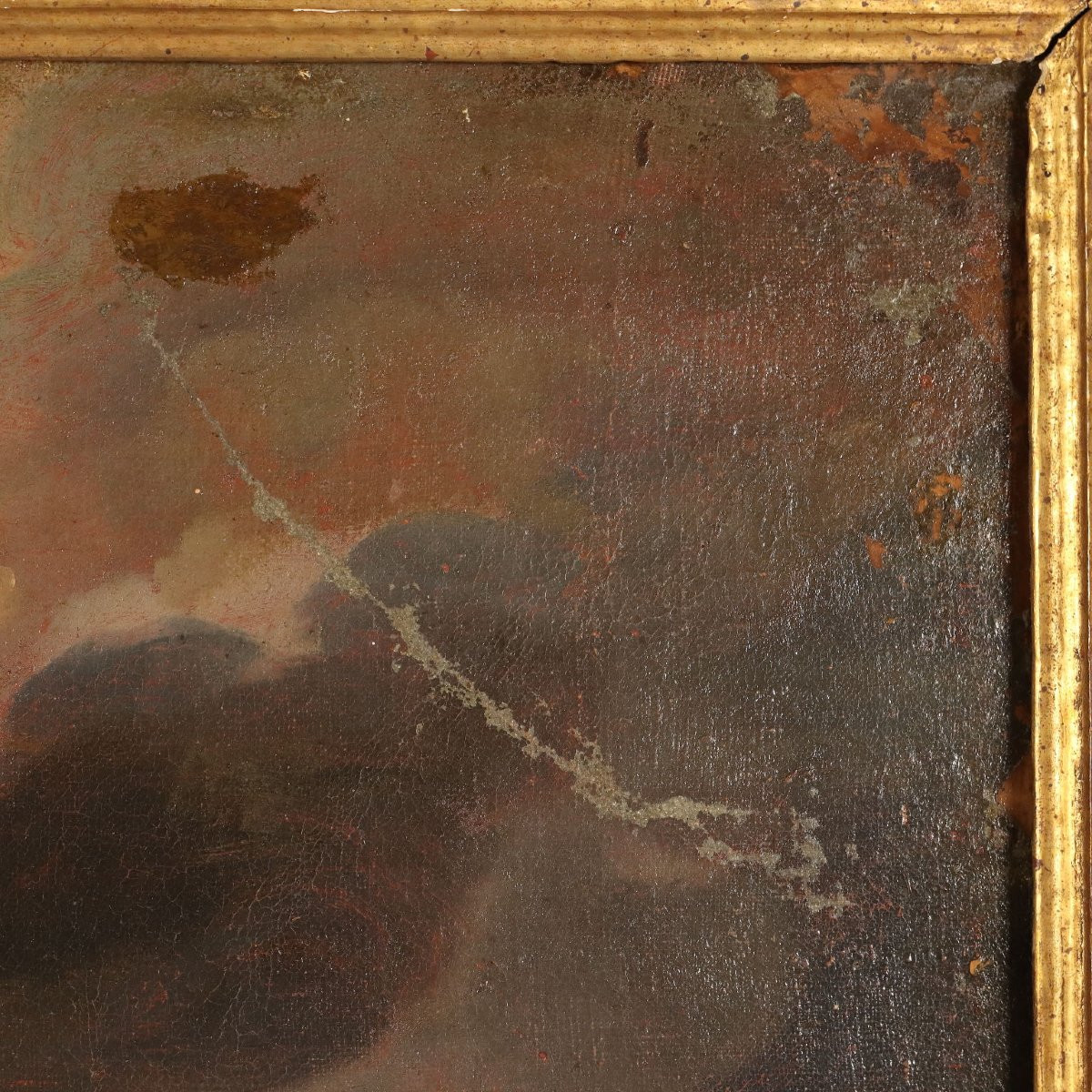 La Conversion de Saint Paul Tableau Ancien École de Luca Giordano XVIIe Siècle-photo-5