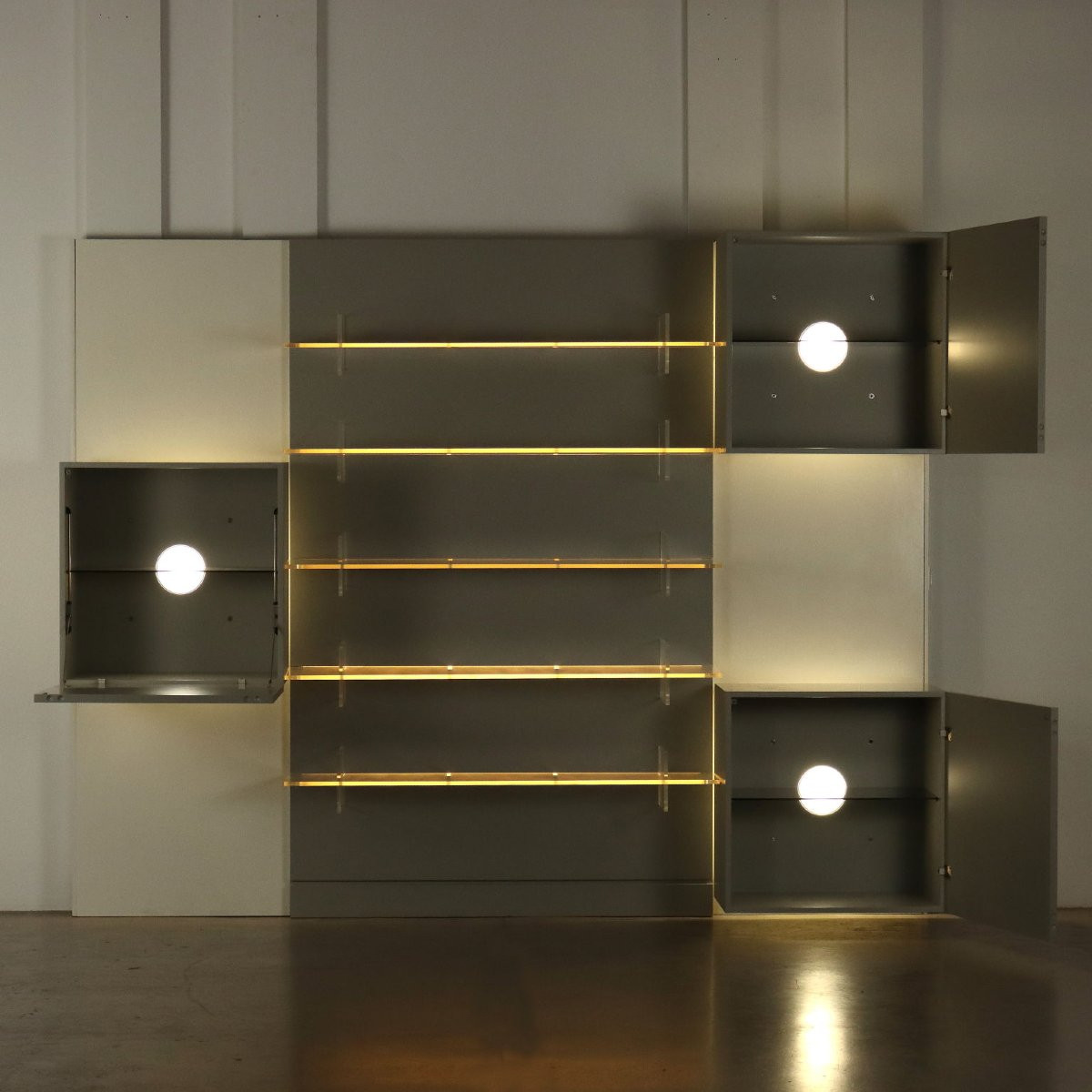 Acerbis Life Bookcase Design Roberto Monsani Vintage 1980s-photo-3
