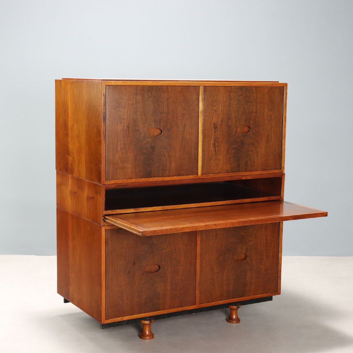 Meuble Vintage avec Écritoire Design Gianfranco Frattini Années 1960-photo-3