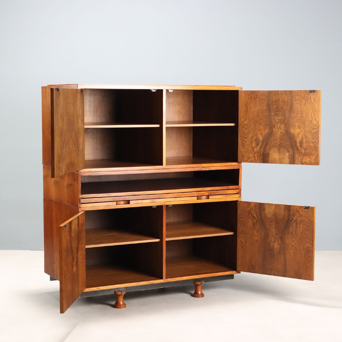 Meuble Vintage avec Écritoire Design Gianfranco Frattini Années 1960-photo-4