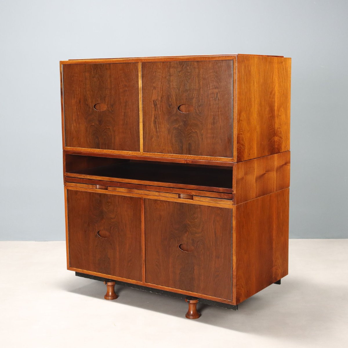 Meuble Vintage avec Écritoire Design Gianfranco Frattini Années 1960-photo-6