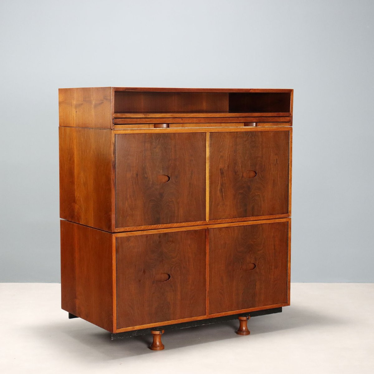 Meuble Vintage avec Écritoire Design Gianfranco Frattini Années 1960-photo-7