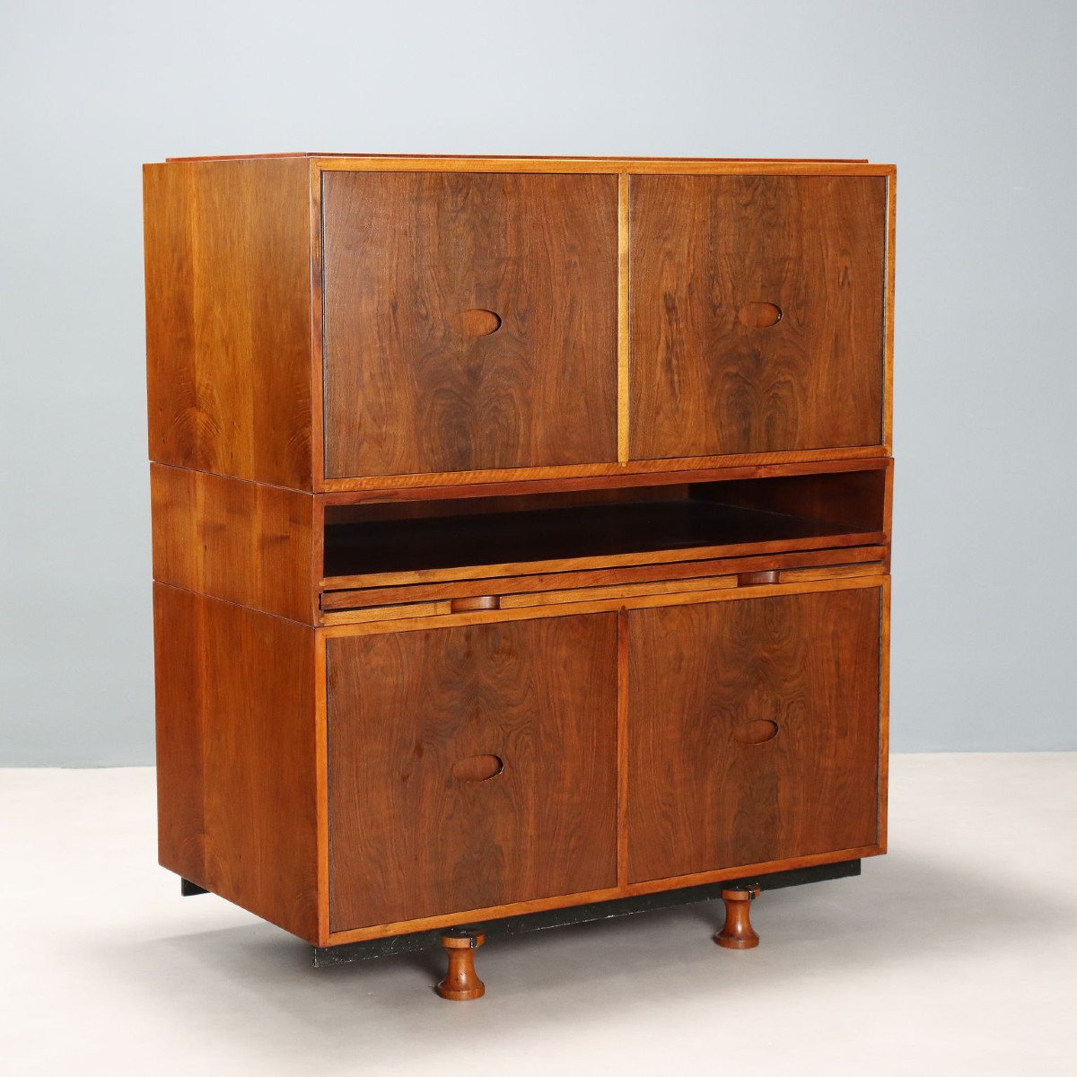 Meuble Vintage avec Écritoire Design Gianfranco Frattini Années 1960