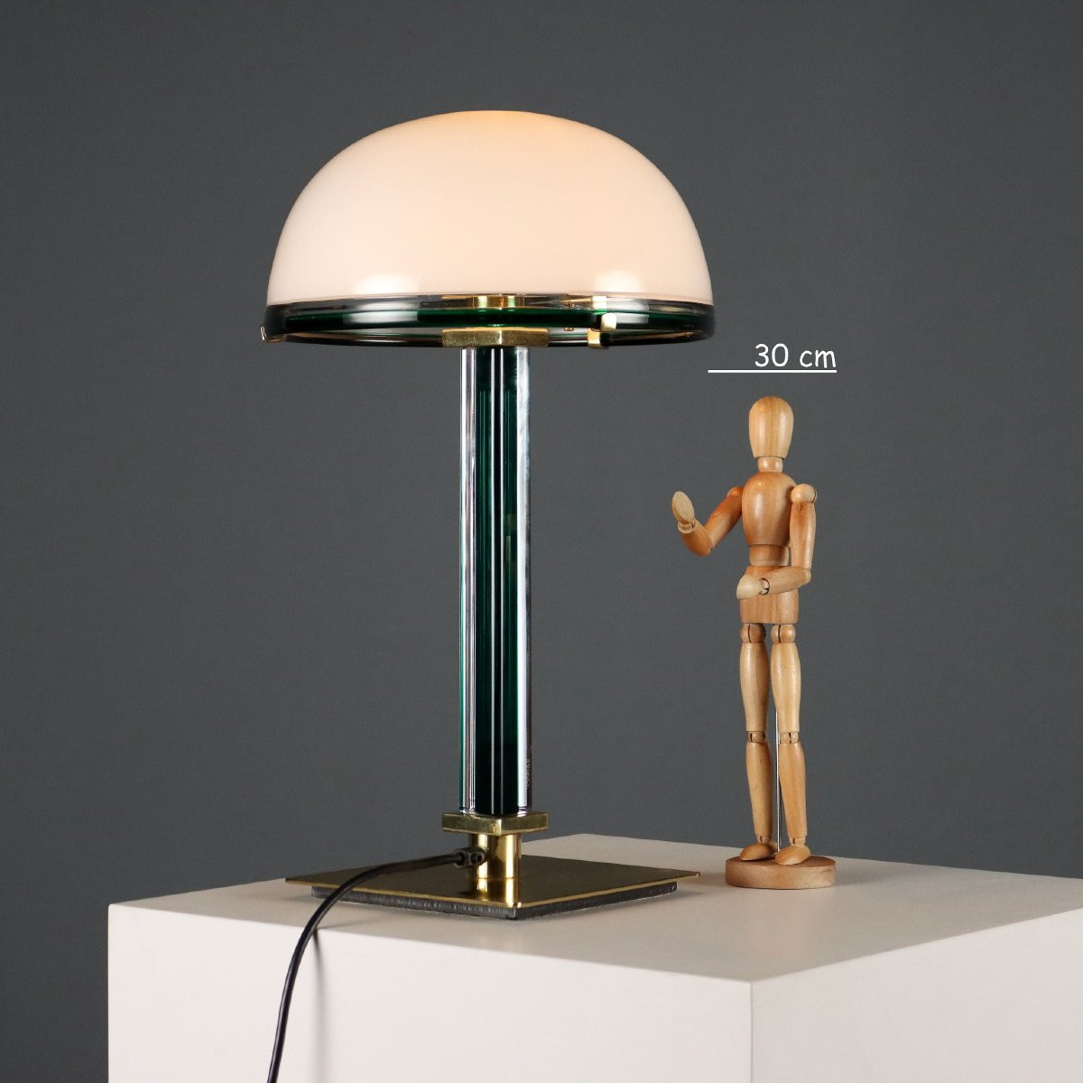 Venini Belboi Lamp Metal Murano Glass Design Italy 1980s-photo-2