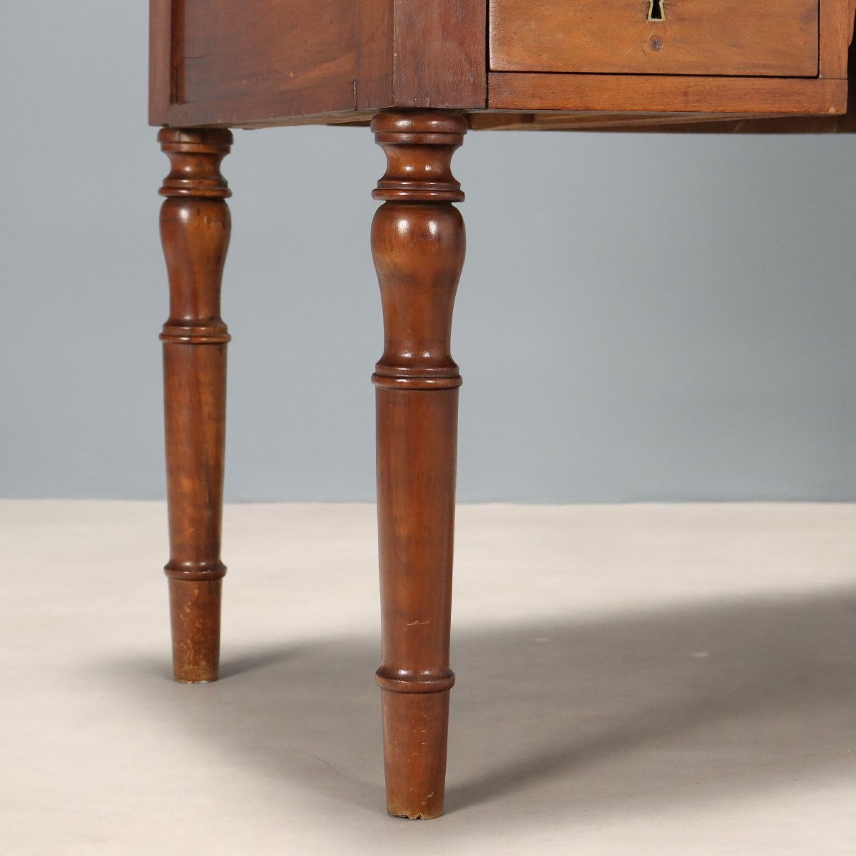 Antique Writing Desk Walnut 7 Drawers Italy XIX Century-photo-3