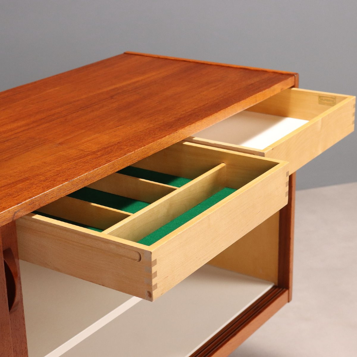 Buffet Ulferts Vintage Design Plaqué en Tek Suède des Années 1960-photo-3