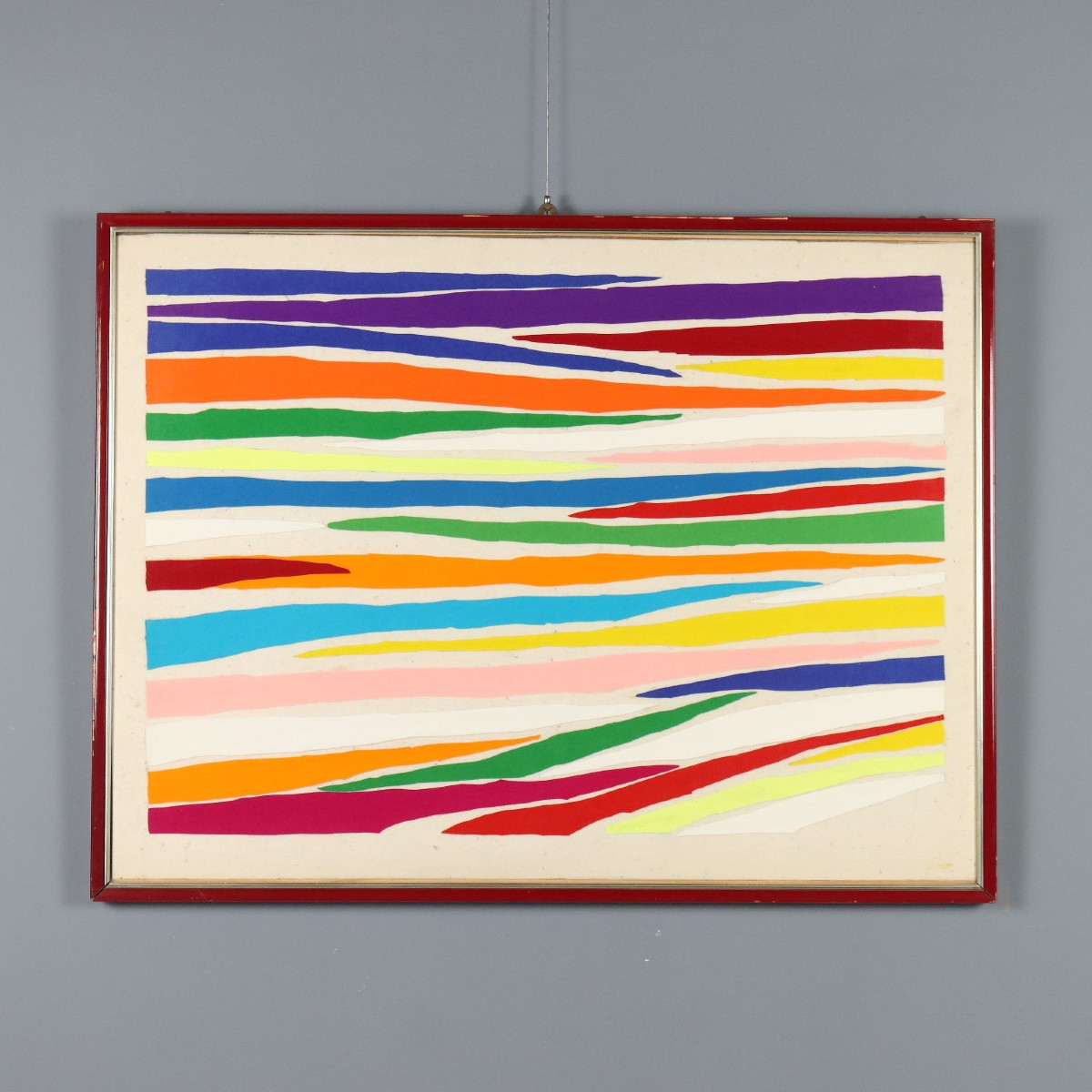 Modern Artwork Signed Piero Dorazio Multiplo In Feltro 1974