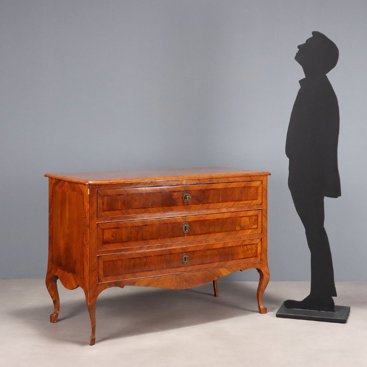 Commode néoclassique à trois tiroirs Toscane, fin du XVIIIe siècle-photo-2