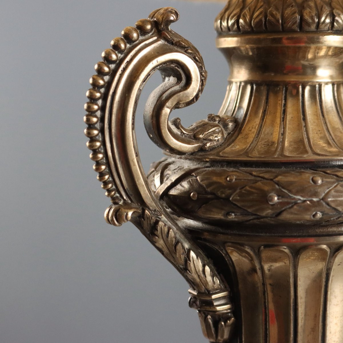 Antique Lamps Silver Bronze Decorations Europe Early XX Century-photo-3