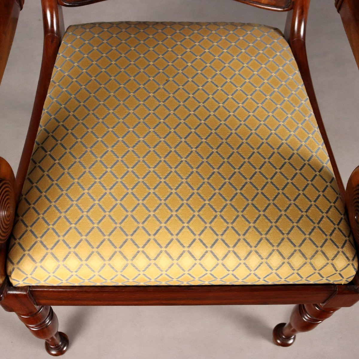 Fauteuils Louis Philippe Anciens Acajou France XIXe Siècle-photo-4