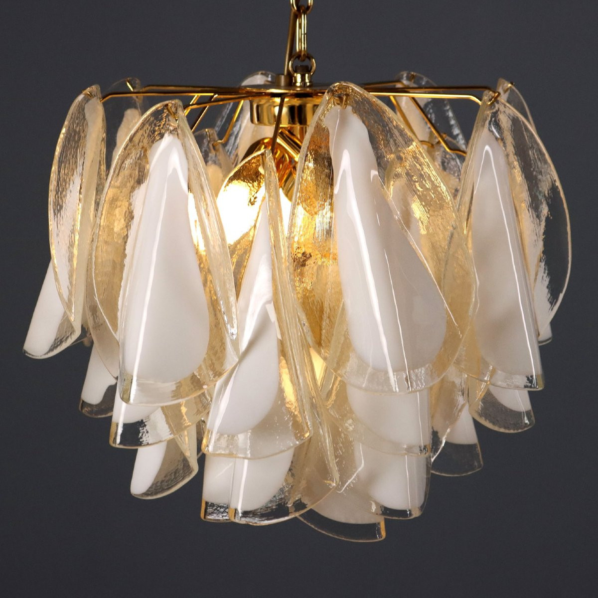 Vintage Ceiling Lamps Design Murano Glass Italy 1980s-photo-2