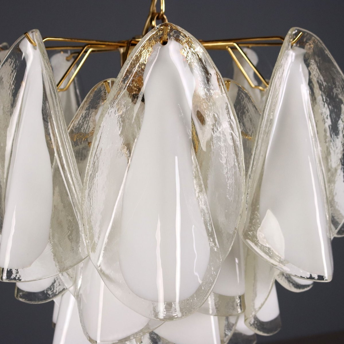 Vintage Ceiling Lamps Design Murano Glass Italy 1980s-photo-3