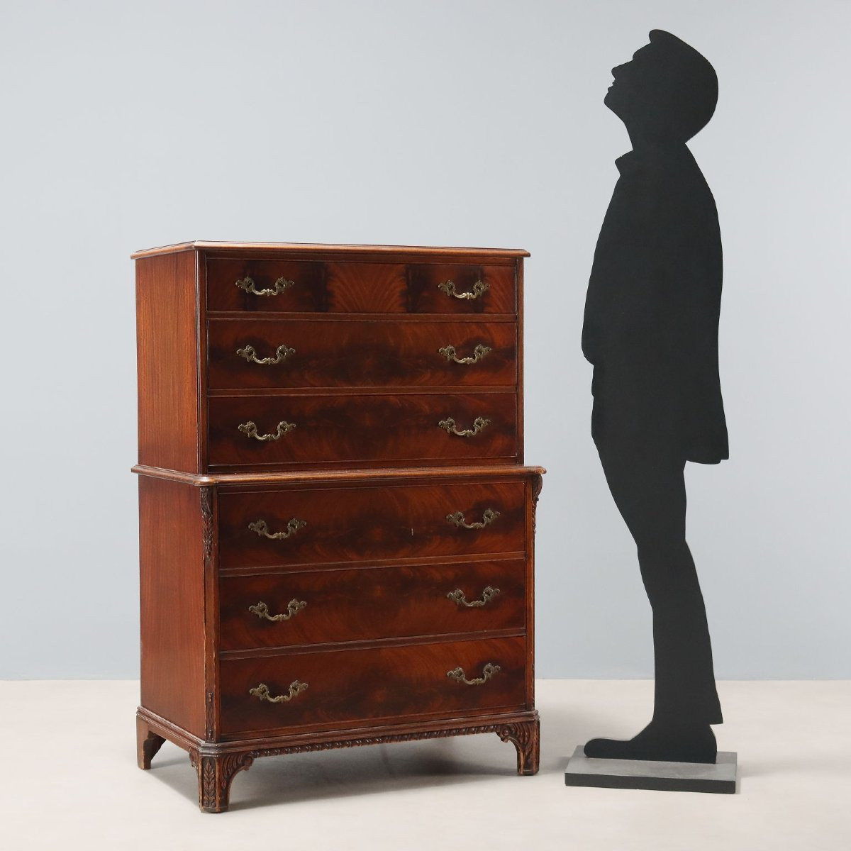 Antique Chest Of Drawers Mahogany 6 Drawers XIX Century-photo-2