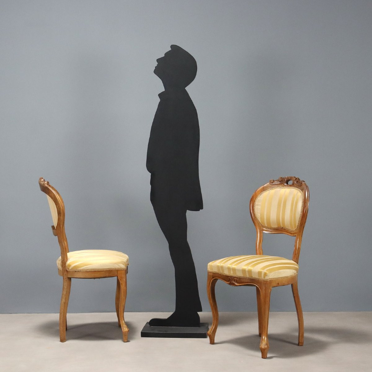 Group Of 4 Louis Philippe Chairs Italy, Late XIX Century-photo-2