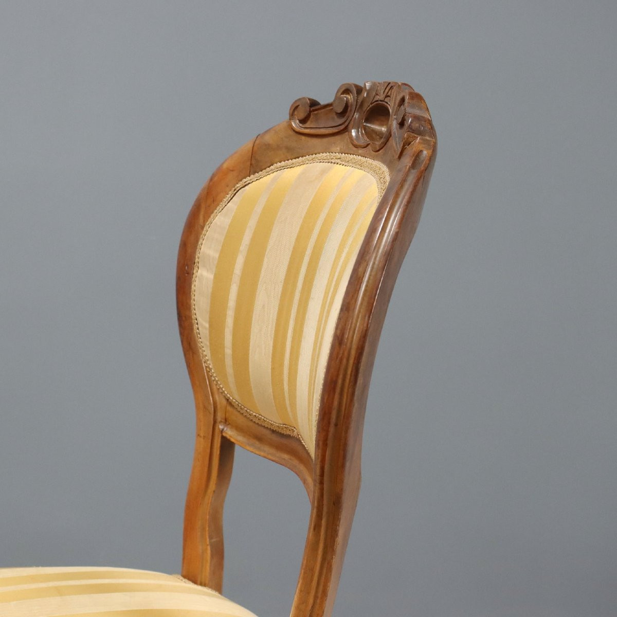 Group Of 4 Louis Philippe Chairs Italy, Late XIX Century-photo-4