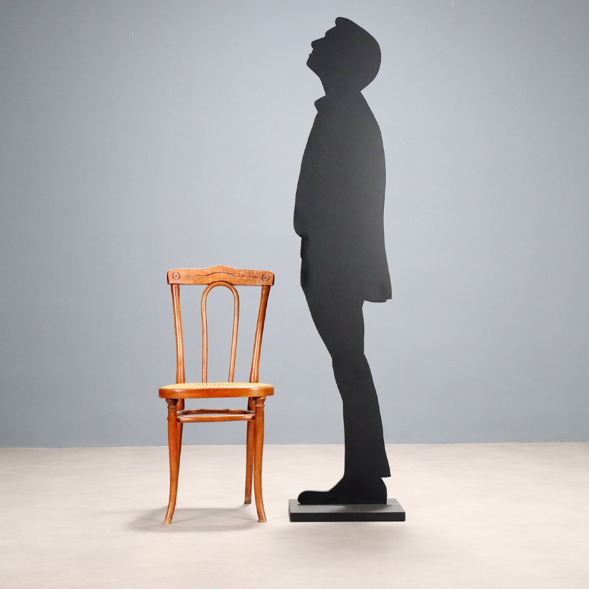 Quatre Chaises Thonet Anciennes Hêtre Paille de Vienne Autriche XIXe Siècle-photo-2