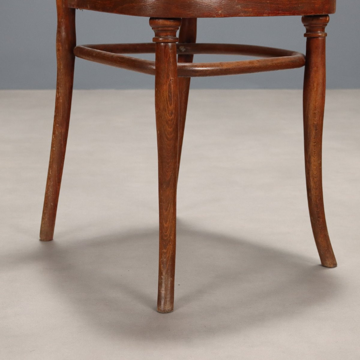 Quatre Chaises Thonet Anciennes Hêtre Paille de Vienne Autriche XIXe Siècle-photo-1