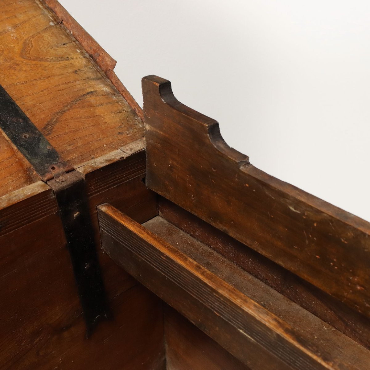 Neo-renaissance Style Trunk Wrought Iron Italy XIX Century-photo-5