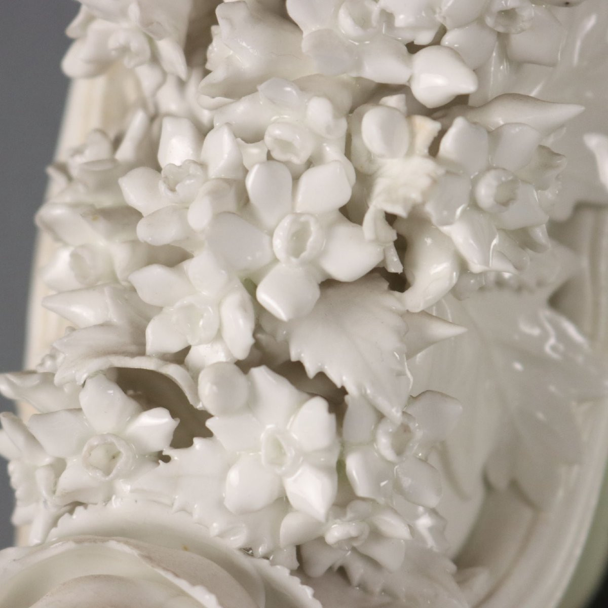 Antique Venetian Mirror White Glass Decorations XIX Century-photo-4