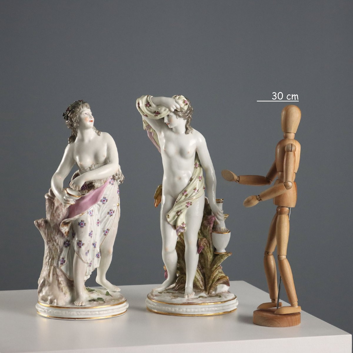 Figurines Anciennes Porcelaine Edmé Samson Paris France XIXe Siècle-photo-2