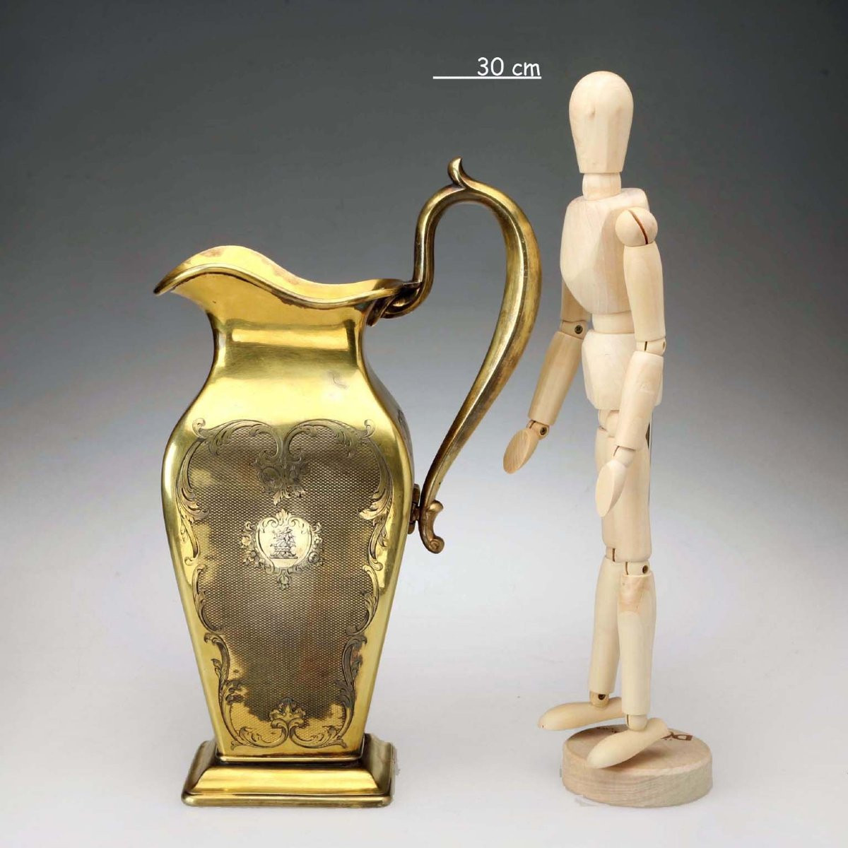 Jug In Vermeil Silver Louis Ainé Aucoc France Second Half Of The 19th Century-photo-2