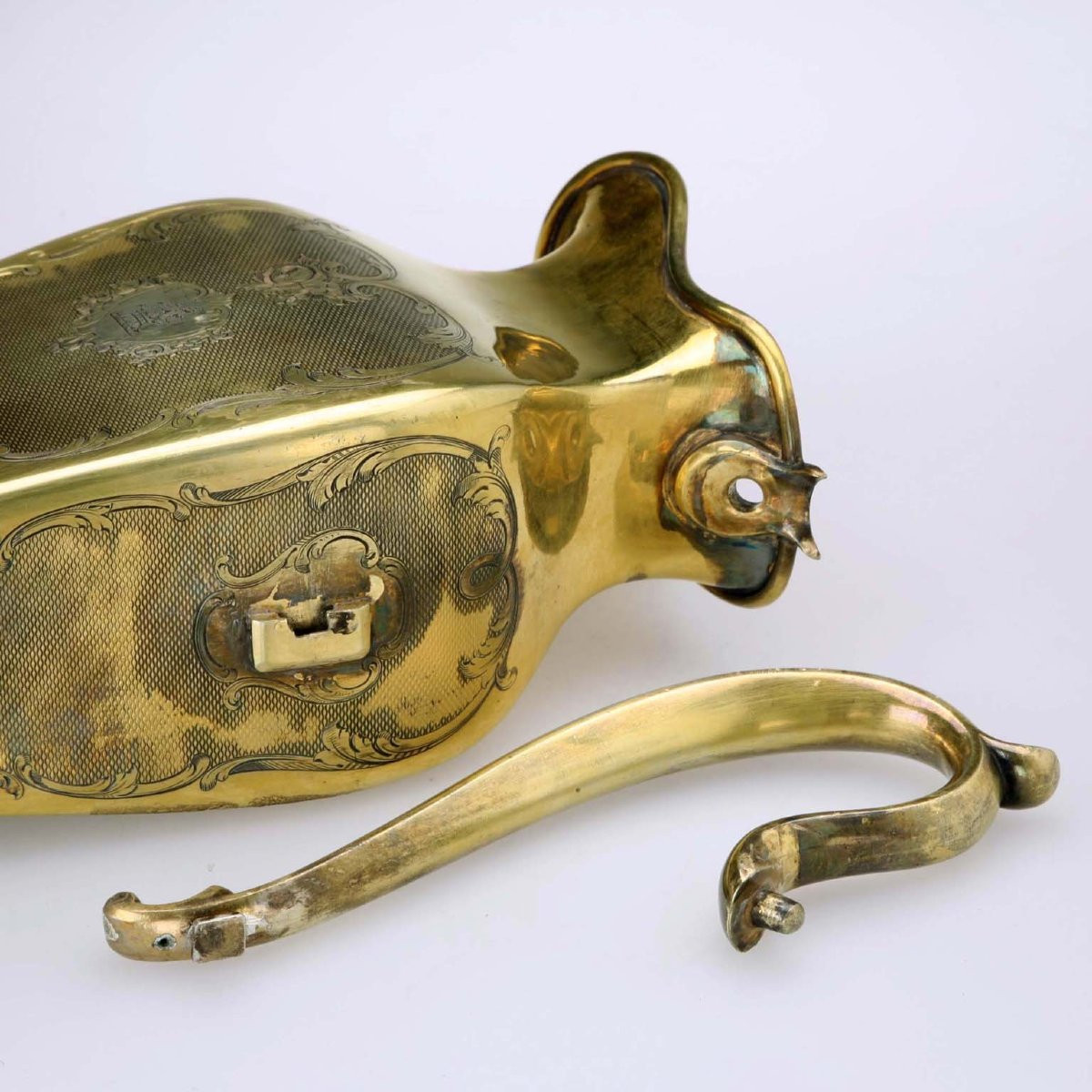 Jug In Vermeil Silver Louis Ainé Aucoc France Second Half Of The 19th Century-photo-3