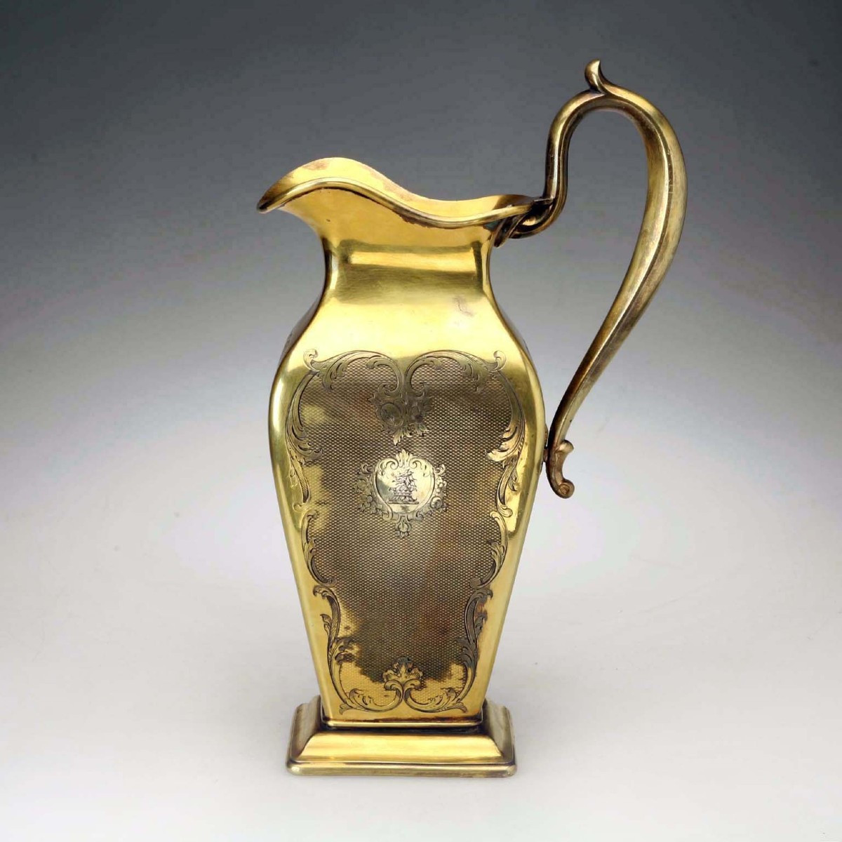 Jug In Vermeil Silver Louis Ainé Aucoc France Second Half Of The 19th Century