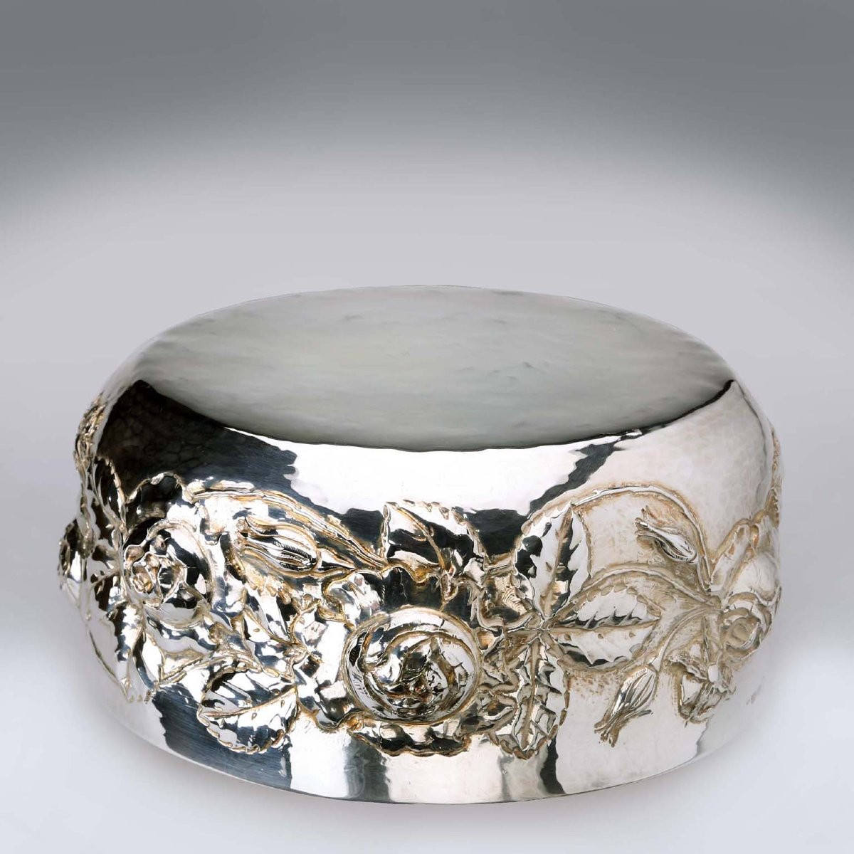 Silver Fruit Bowl By Brandimarte Florence Italy Second Half Of The 20th Century-photo-2