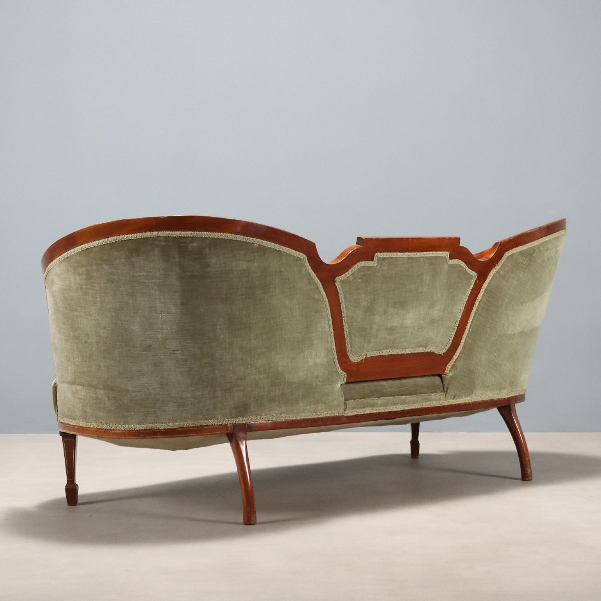 Canapé Ancien Acajou Érable Royaume-Uni XIXe Siècle-photo-5