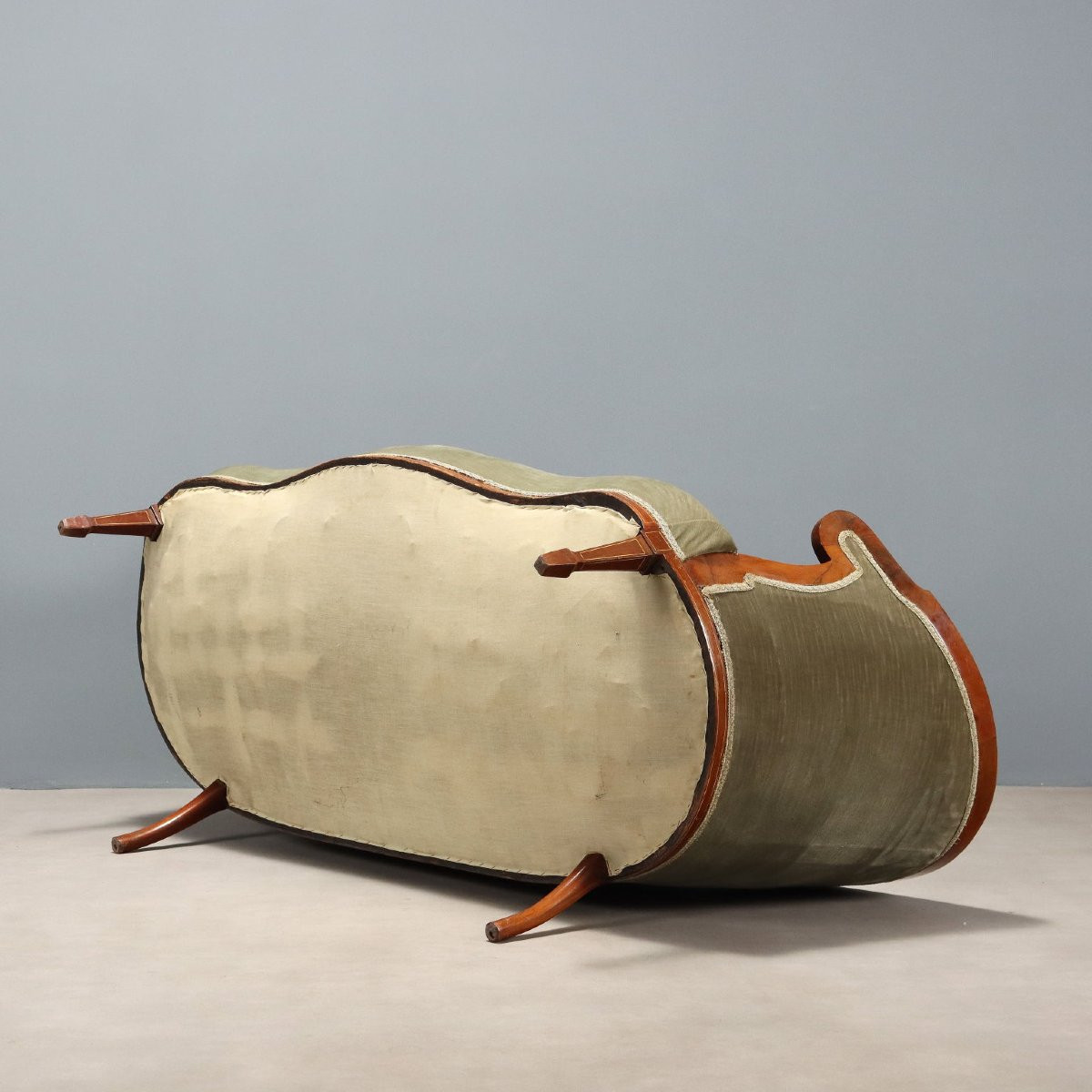 Canapé Ancien Acajou Érable Royaume-Uni XIXe Siècle-photo-6