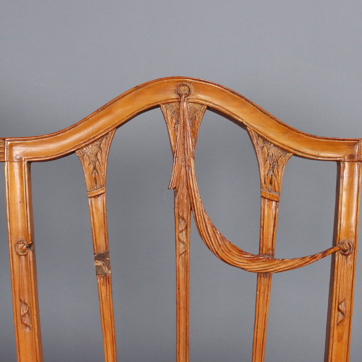 Antique Sofa Neoclassical Maple Fabric Italy XIX Century-photo-2