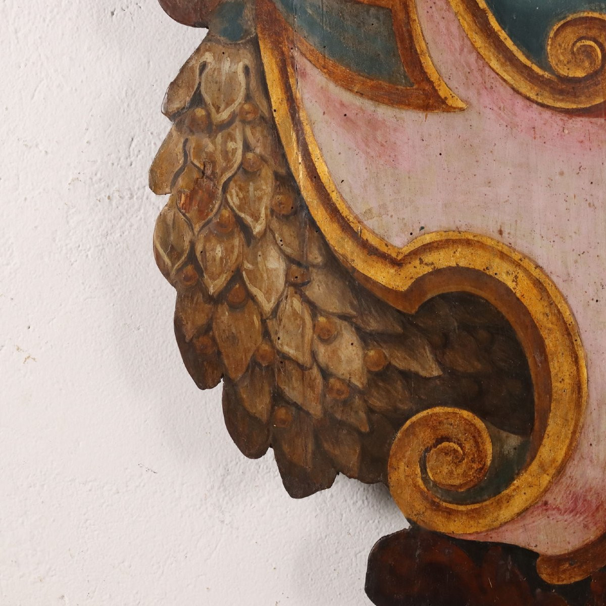 Antique Baroque Coat Of Arms Pasqui Poplar Florence XVIII Century-photo-3