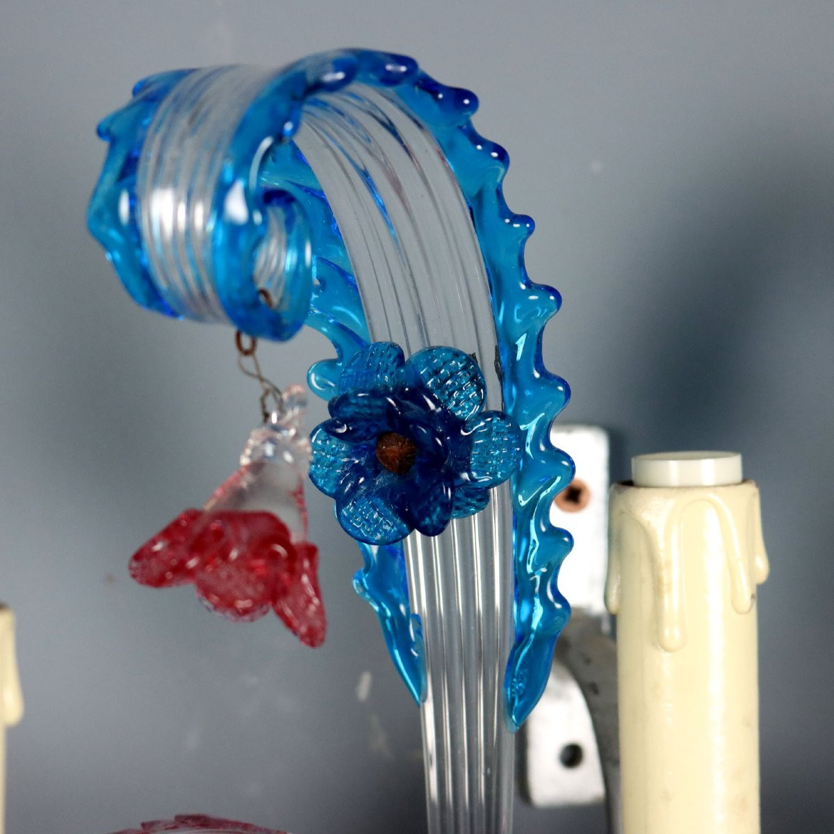 2 Murano Wall Lights  Late 19th Century-photo-2