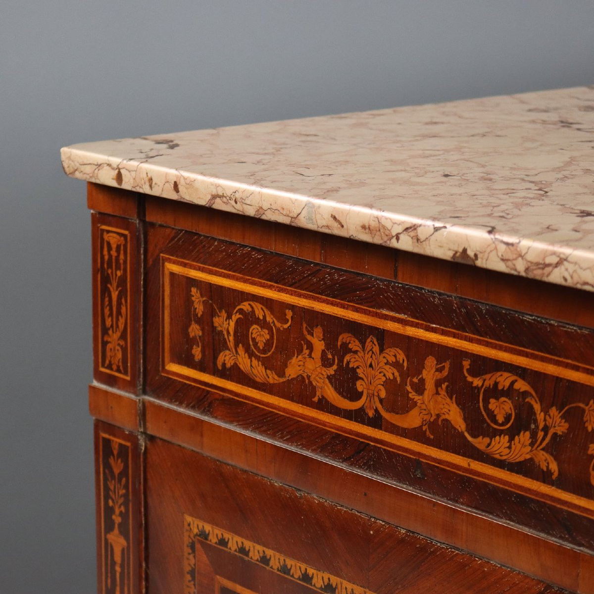 Neoclassical Walnut Chest Of Drawers Italy Late 18th Century-photo-3