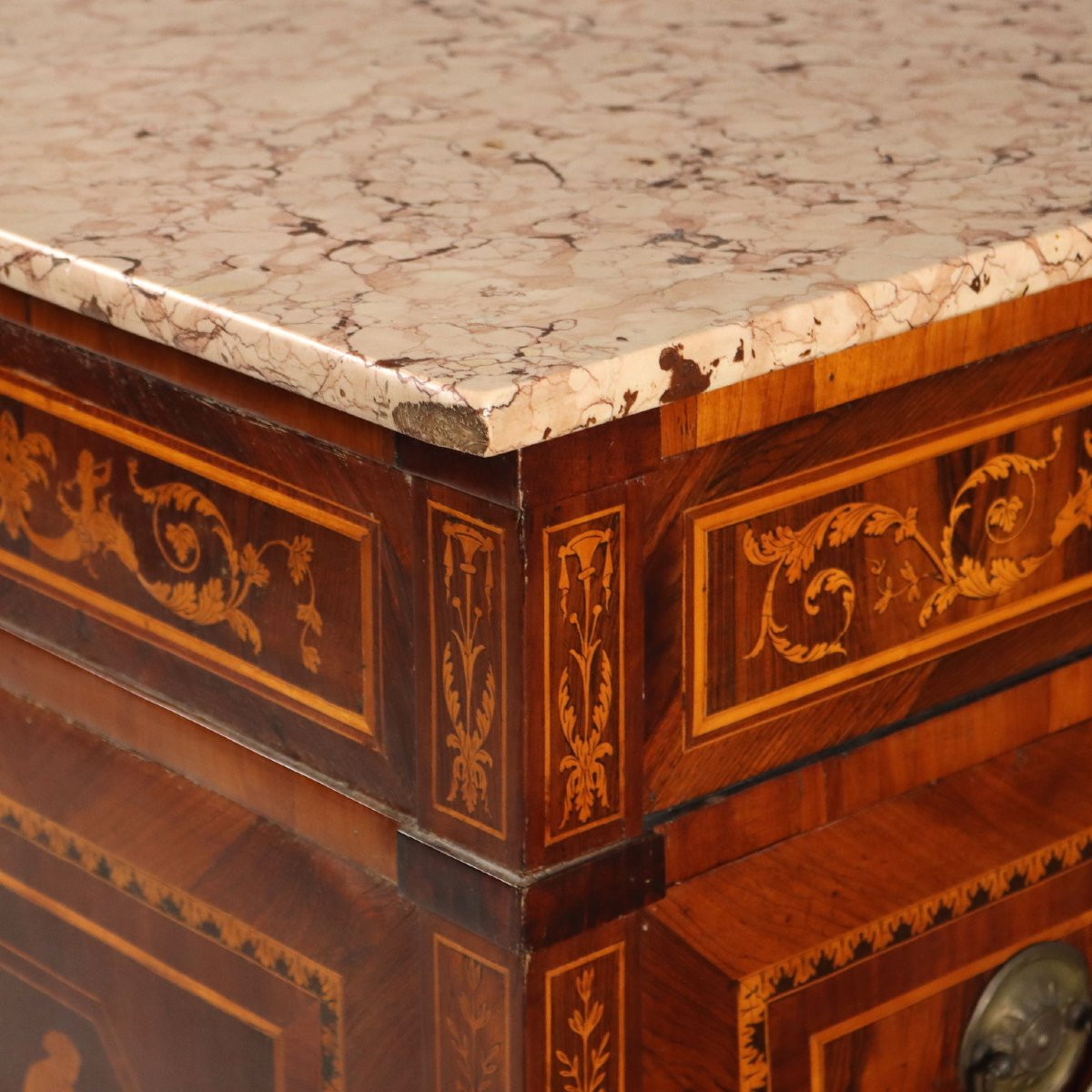 Neoclassical Walnut Chest Of Drawers Italy Late 18th Century-photo-4