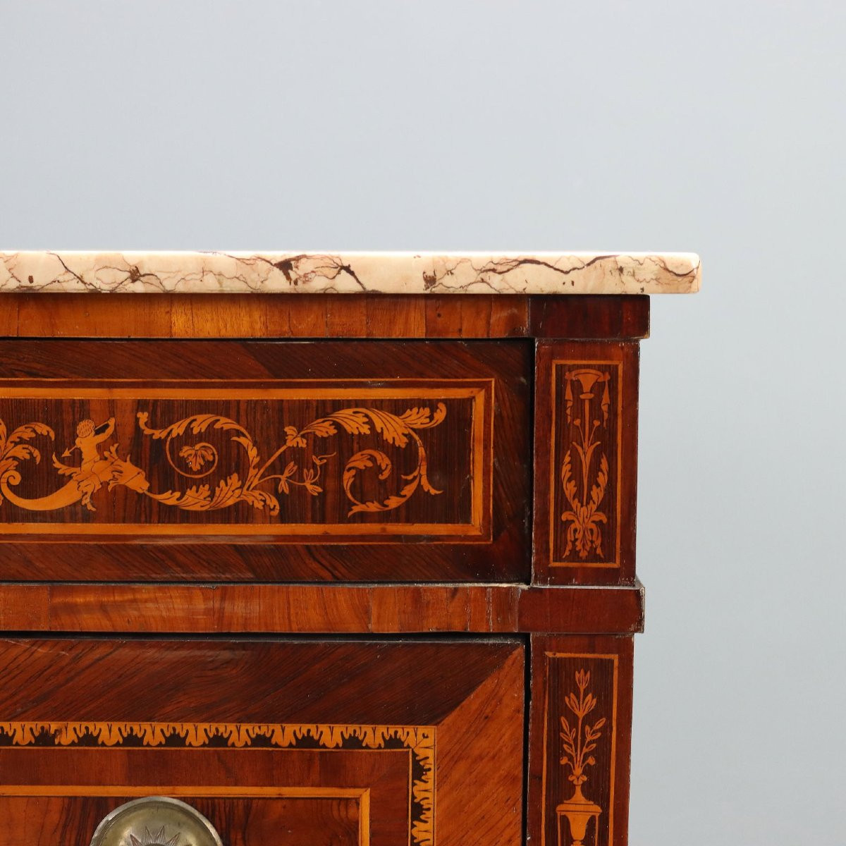 Neoclassical Walnut Chest Of Drawers Italy Late 18th Century-photo-3