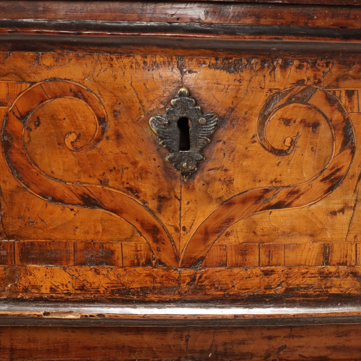 Antique Chest Of Drawers Baroque Walnut Bronze XVIII Century-photo-3